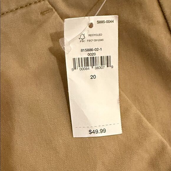 NWT - Banana Republic Authentic Chino Short - Mid Rise - Women's Size 20 - Picture 3 of 6